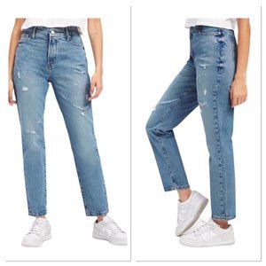 Good American Blue Distressed Jeans